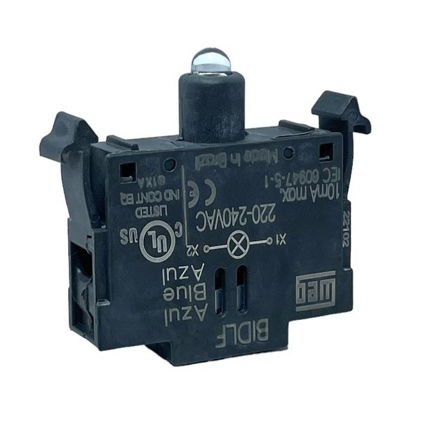 Bloco de Iluminação Led Azul 220V Botão Weg CSW-BIDLF-4D66