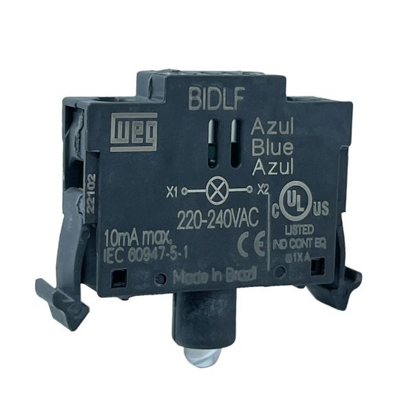Bloco de Iluminação Led Azul 220V Botão Weg CSW-BIDLF-4D66