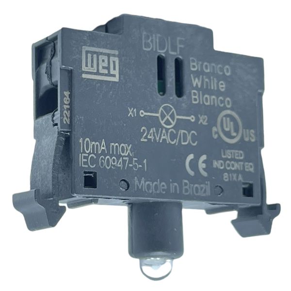 Bloco De Iluminação Led Branco 24vca/cc Botão Weg Csw-bidlf