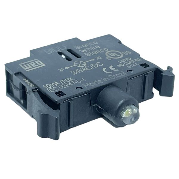 Bloco De Iluminação Led Branco 24vca/cc Botão Weg Csw-bidlf