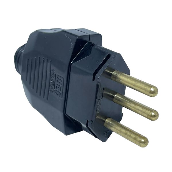 Plugue Macho 2p+t 10a 250v 180° Branco Weg 13301715