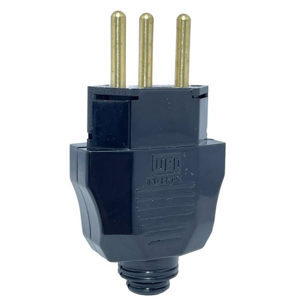 Plugue Macho 2p+t 10a 250v 180° Branco Weg 13301715