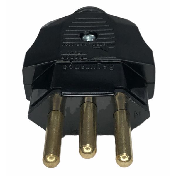 Plugue Macho 180° 2P + T Weg 20A 250V Preto 13301717