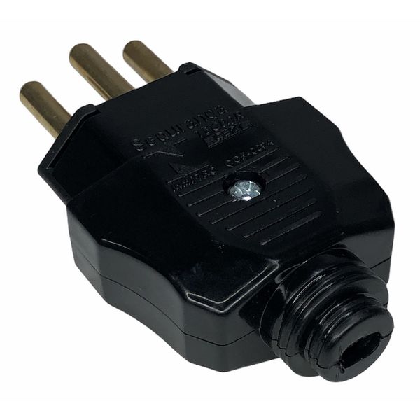 Plugue Macho 180° 2P + T Weg 20A 250V Preto 13301717