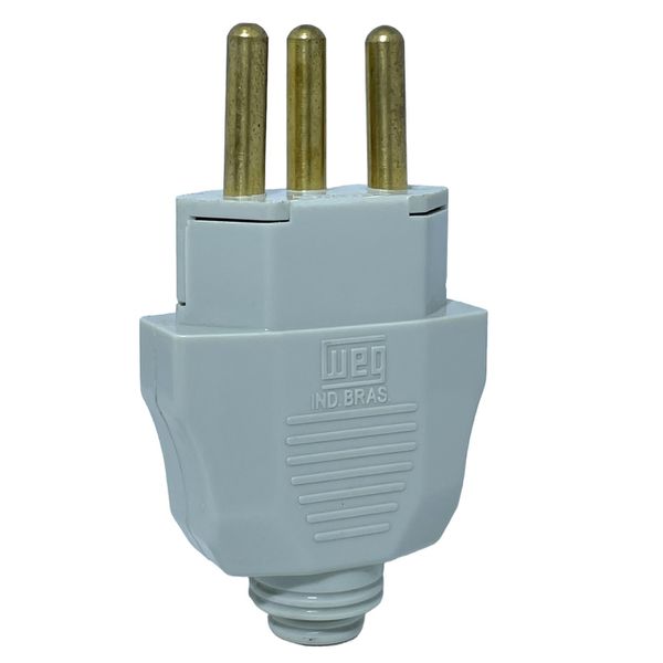 Plugue Macho 2p+t 20a 250v 180° Cinza Weg 13301672
