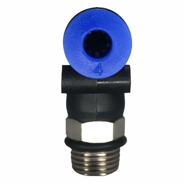 Conexão Pneumatica Cotovelo Fluir Tubo 04mm x Rosca 1/8 BSP 