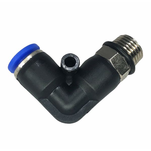 Conexão Pneumatica Cotovelo Fluir Tubo 04mm x Rosca 1/8 BSP 