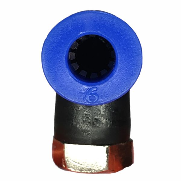 Conexão Pneumatica Cotovelo Fluir Tubo 06mm x Rosca M5 BSP 