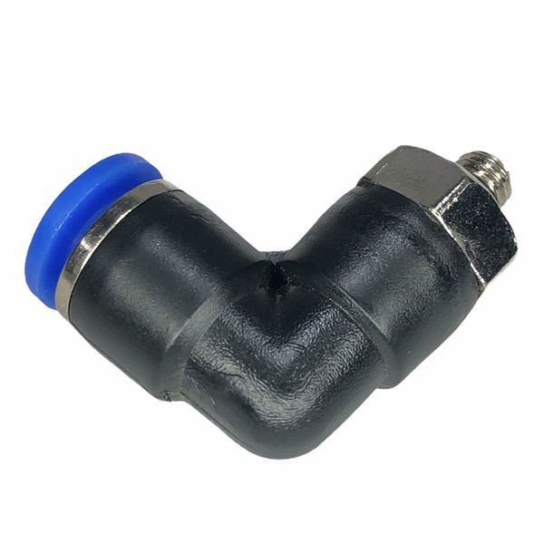 Conexão Pneumatica Cotovelo Fluir Tubo 06mm x Rosca M5 BSP 