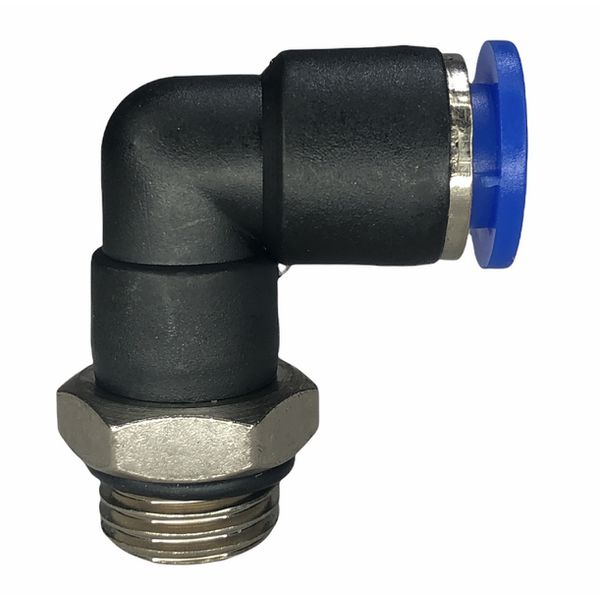 Conexão Pneumatica Cotovelo Fluir Tubo 08mm x Rosca 1/4 BSP