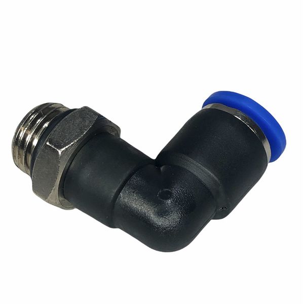 Conexão Pneumatica Cotovelo Fluir Tubo 08mm x Rosca 1/4 BSP