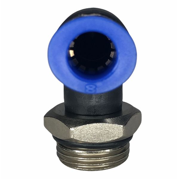 Conexão Pneumatica Cotovelo Fluir Tubo 08mm x Rosca 3/8 BSP 