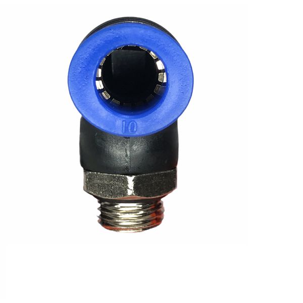 Conexão Pneumatica Cotovelo Fluir Tubo 10mm x Rosca 1/4 BSP 