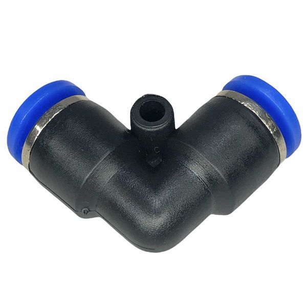 Conexão Pneumatica União Cotovelo Fluir Tubo 06mm Plastica