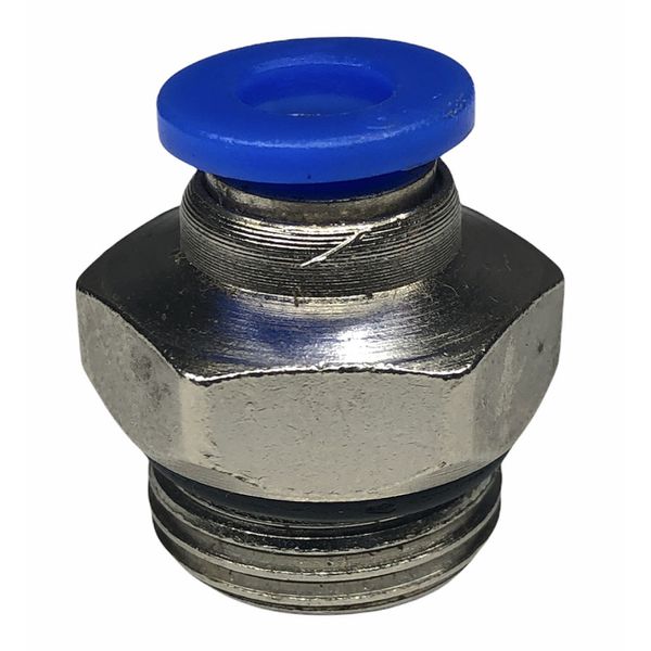 Conexão Pneumatica Reta Fluir Tubo 06mm x Rosca 3/8 BSP