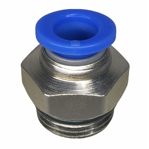 Conexão Pneumatica Reta Fluir Tubo 08mm x Rosca 3/8 BSP