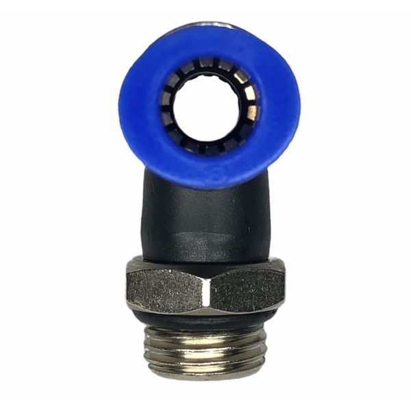 Conexão Pneumatica Tee Central Fluir Tubo 08mm x Rosca 1/4 BSP 