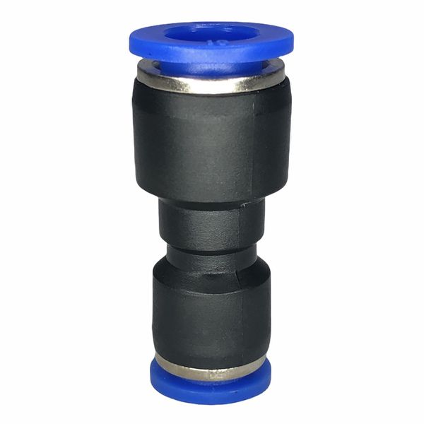 Conexão Pneumatica União Emenda Redutora Fluir Tubo 10x08mm