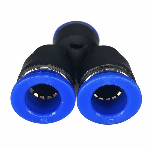 Conexão Pneumatica União Y Fluir Tubo 08mm Engate Rapido