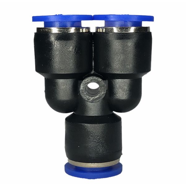 Conexão Pneumatica União Y Fluir Tubo 10mm Engate Rapido