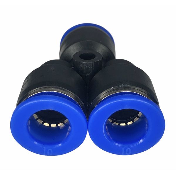 Conexão Pneumatica União Y Fluir Tubo 10mm Engate Rapido