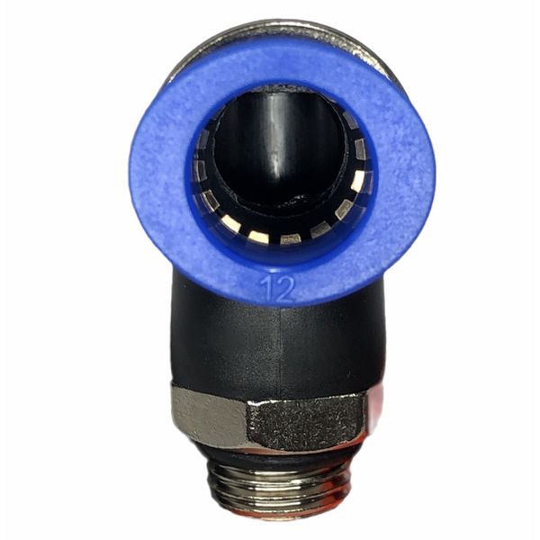 Conexão Pneumatica Cotovelo Fluir Tubo 12mm x Rosca 1/4 BSP 