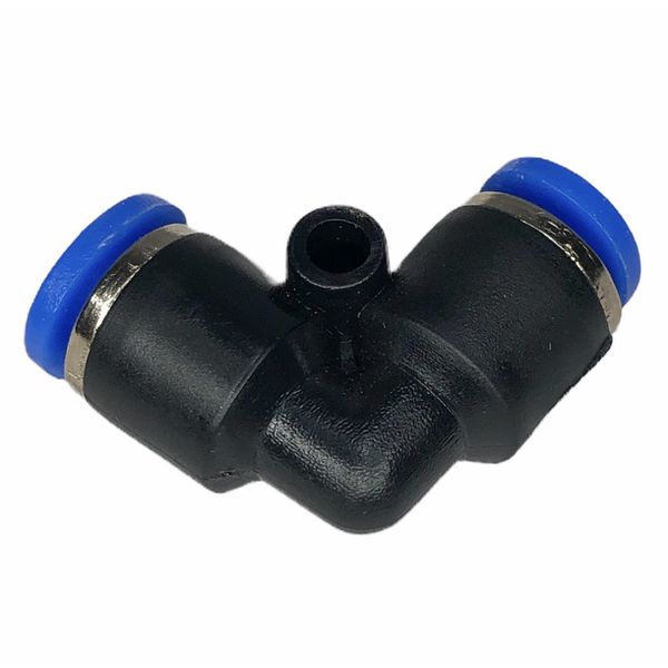 Conexão Pneumatica União Cotovelo Fluir Tubo 04mm Plastica