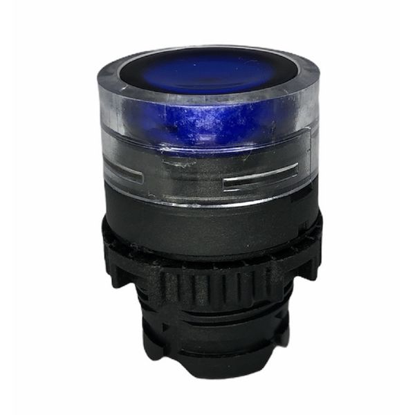 Frontal Botão Faceado Iluminado Weg 22mm Azul S/ Flange