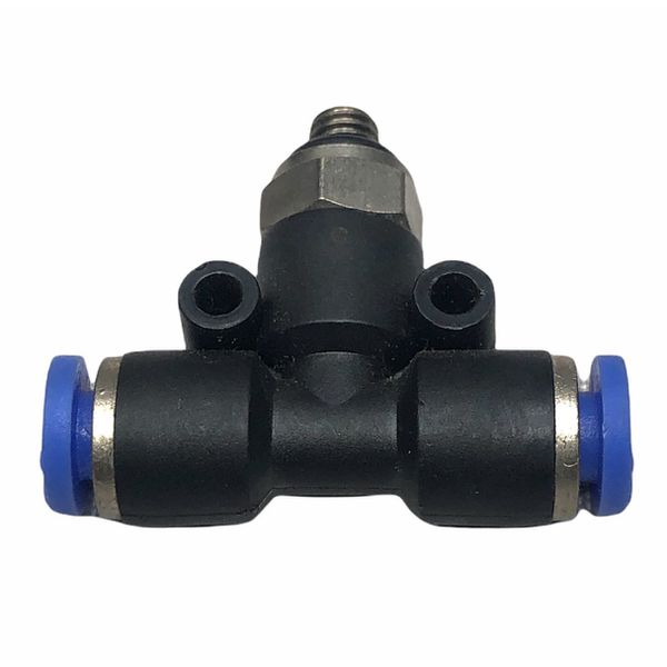 Conexão Pneumatica Tee Central Fluir Tubo 04mm x Rosca M5 BSP