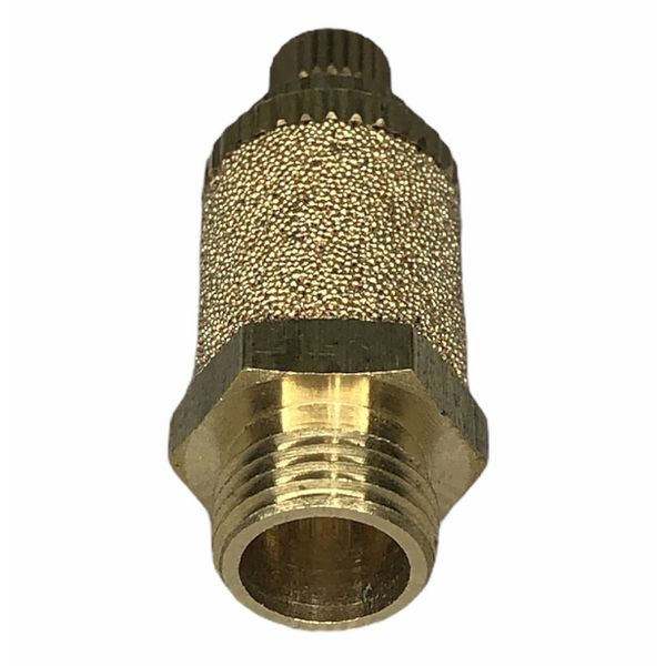 Silenciador Pneumatico C/ Controle de Fluxo 1/8" BSP Em bronze