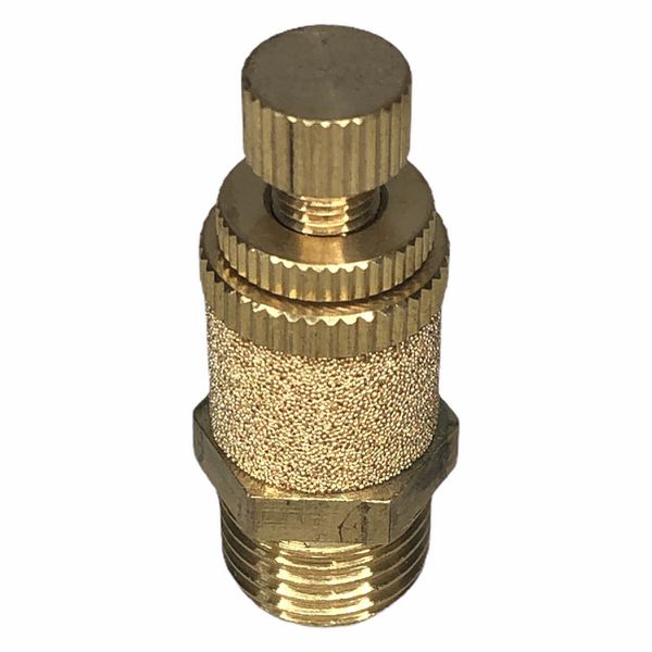 Silenciador Pneumatico C/ Controle de Fluxo 1/4" BSP Em bronze