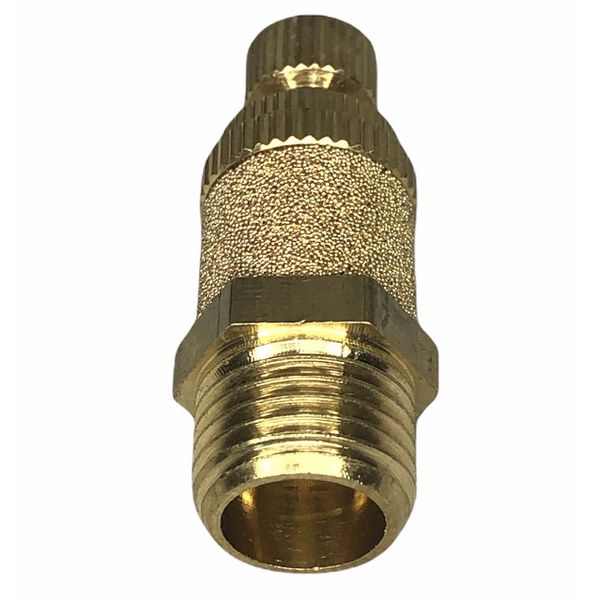 Silenciador Pneumatico C/ Controle de Fluxo 1/4" BSP Em bronze