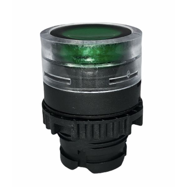 Frontal Botão Faceado Iluminado Weg 22mm Verde S/ Flange
