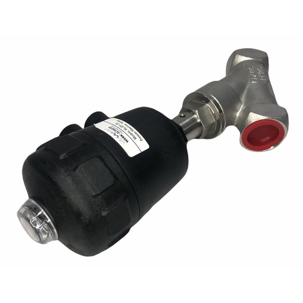 Valvula Pneumatica Angular Inox 1 G 2 vias 2 posições Nf Werkschott