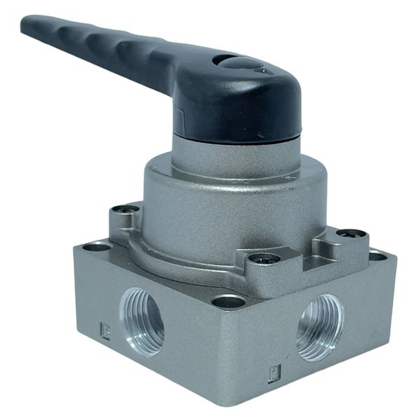 Válvula Pneumática Rotativa Saída Lateral 1/2 Bsp 4v 3p Werk