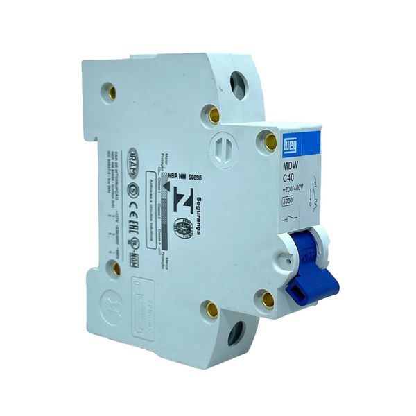 Disjuntor Unipolar Weg Din 40a 3ka Curva C MDW-C40