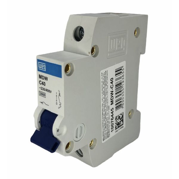 Disjuntor Unipolar Weg Din 40a 3ka Curva C MDW-C40