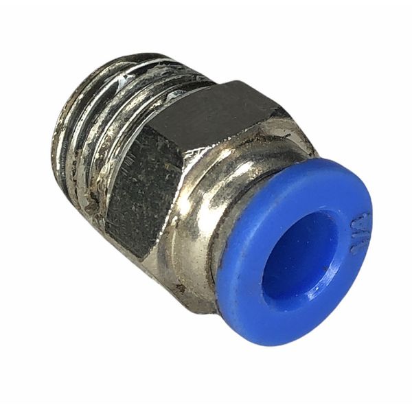 Conexão Pneumatica Reta Fluir Tubo 1/4" x Rosca 1/4" NPT