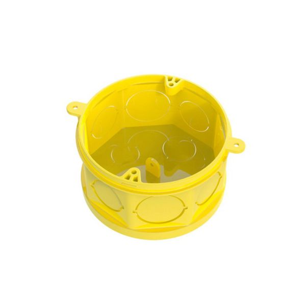 Caixa Octogonal 3 X 3 De Embutir Tramontina Amarela