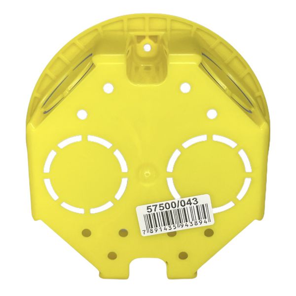 Caixa Octogonal 3 X 3 De Embutir Tramontina Amarela