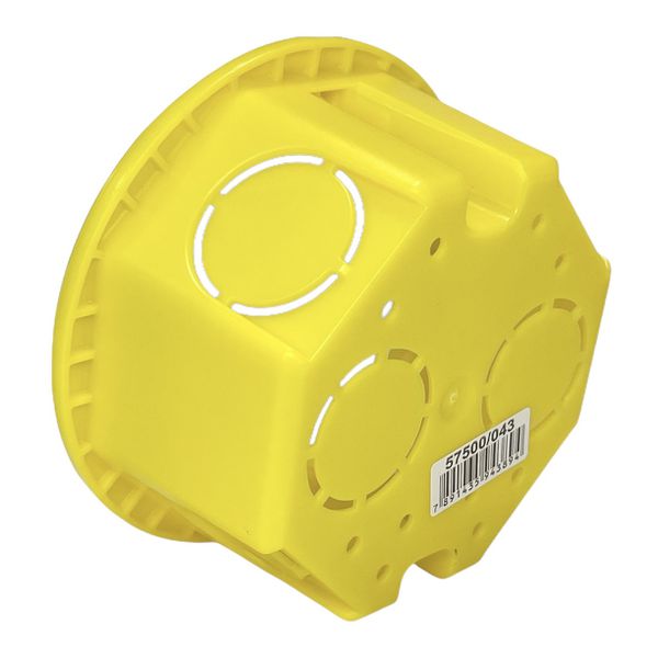 Caixa Octogonal 3 X 3 De Embutir Tramontina Amarela