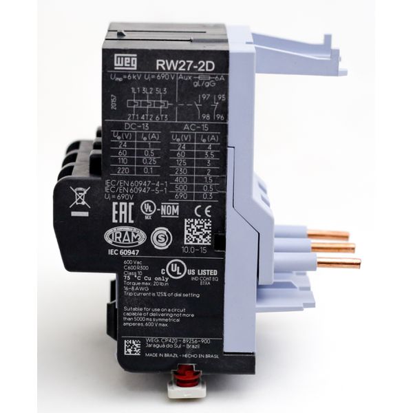 Rele De Sobrecarga 1,8-2,8a Weg Rw27-2d3-d028 (cwb)
