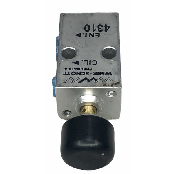 Valvula Pneumatica Botão Mola M5 3 Vias Werk Schott 4310