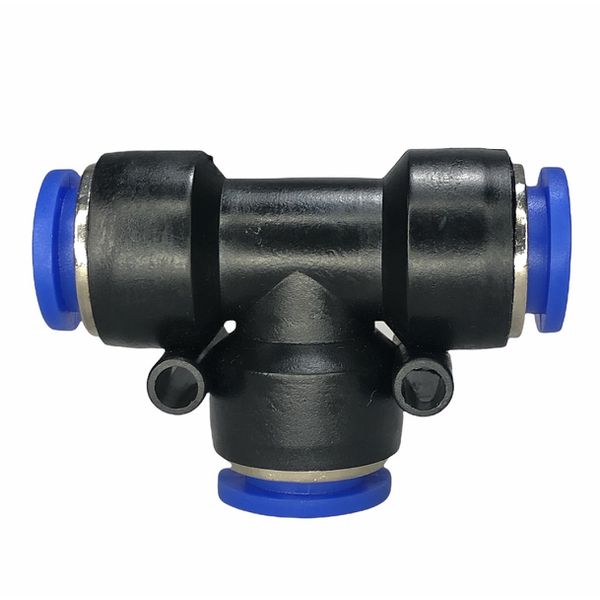 Conexão Pneumatica União Tee Fluir 14mm Plastica Engate Rapido