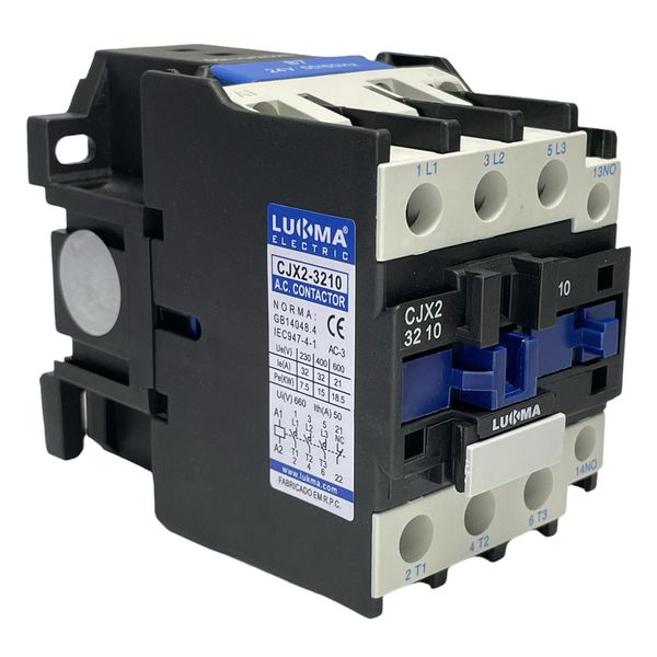 Contator Tripolar Lukma 32A 24Vca 1NA CJX23210 50/60Hz