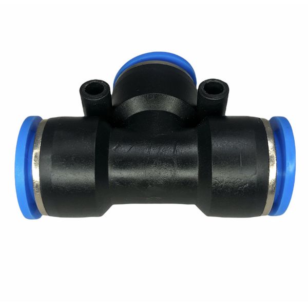 Conexão Pneumatica União Tee Fluir 16mm plastica Engate Rapido