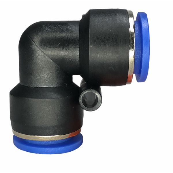 Conexão Pneumatica União Cotovelo Fluir Tubo 16mm Plastica 