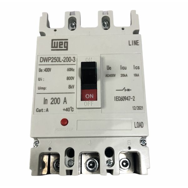 Disjuntor Caixa Moldada 200a Weg Dwp250l-200-3 20ka