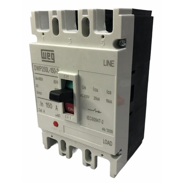 Disjuntor Caixa Moldada 150A Weg DWP250L-150-3 (20KA 38/4150V)