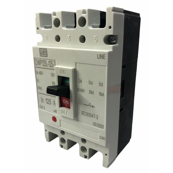 Disjuntor Caixa Moldada 125A Weg DWP125L-125-3 (20KA 38/4150V)